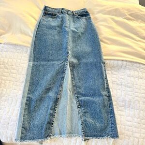 Zara Midi Denim Skirt